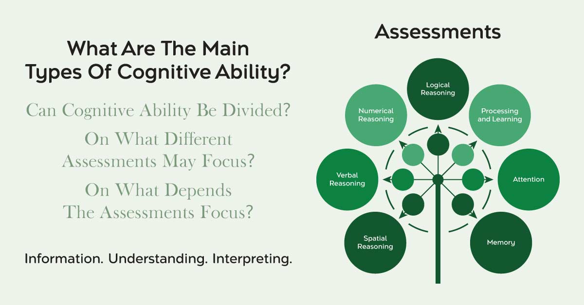 What are the main types of cognitive ability
